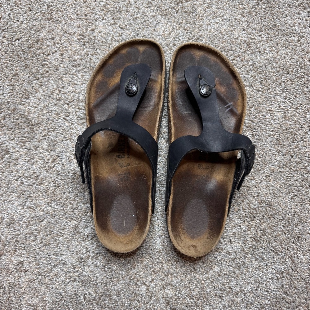 Birkenstock Gizeh Black Sandals size 41 - Picture 2 of 6